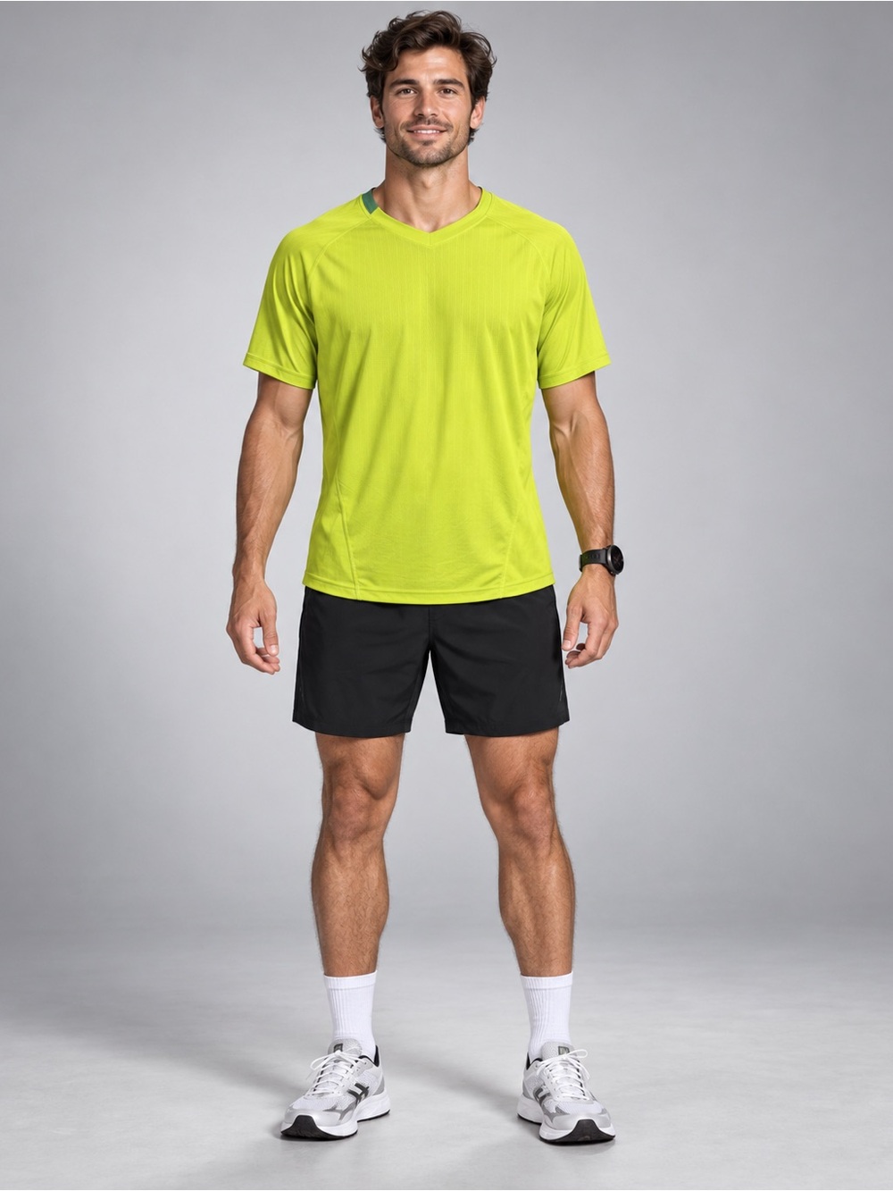Lululemon Men’s XL Neon Yellow Green Short-Sleeve Performance Running Shirt